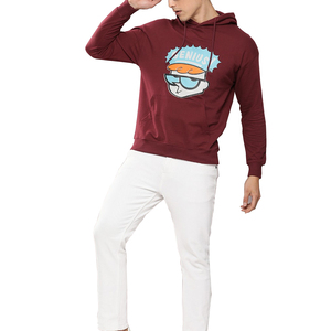 เสื้อฮู้ดดี้ผู้ชายทรงสลิมฟิต สไตล์สตรีทแวร์ สำหรับฤดูหนาว ลดราคาพิเศษ มีกระเป๋า สายรัด ปรับได้ แขนยาว สีพื้น พิมพ์ลายดิจิตอลสีสันสดใส ผ้าฟลีซ - Product Image 4