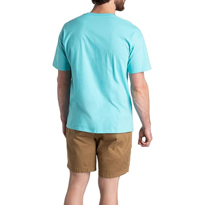 Men's Solid Color Cotton T-<b>Shirt</b> Short Sleeve O-Neck Regular Fit Casual Wear Blank Jersey Knitted <b>Shirt</b> Light Blue - Product Image 3