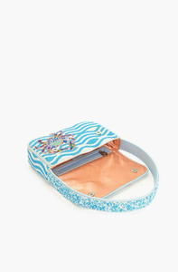<b>Navy</b> Beaded <b>Clutch</b> NANTUCKET Gold Summer Fashion Women's <b>Clutch</b> Elegant Beaded Coin Pouch with Zip Wallet Birthday Gift - Product Image 5