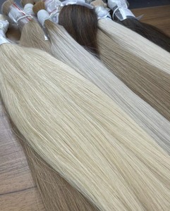 El precio más barato pelo crudo a granel color platino toda la longitud Super doble dibujado alta calidad Genius trama - Product Image 2