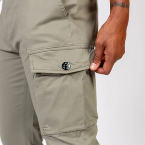 EVOS SPORTSWEAR INDUSTRIES ESI-E-NEW Men's Casual <b>Canvas</b> Cargo Pants Drawstring Closure Multi-Pocket Design 10 Color Options - Product Image 3