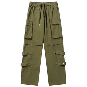 Premium Men's Baggy <b>Cargo</b> Pants Streetwear Multi-Pocket Tactical Trousers Techwear Hip Hop Loose Fit Joggers Outdoor Sweatpants - Product Image 2