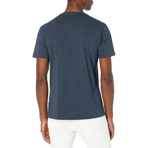 Camiseta Personalizada con Cuello en V de Algodón y Poliéster para Hombre, Camiseta Sólida Transpirable y Económica para Hombre - Product Image 5