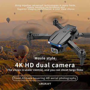 โดรน E99 กล้องคู่ 4K HD Wifi FPV ระบบ Optical Flow ควบคุมด้วยรีโมทคอนโทรล ควอดคอปเตอร์ขนาดเล็ก สำหรับผู้เริ่มต้น - Product Image 5