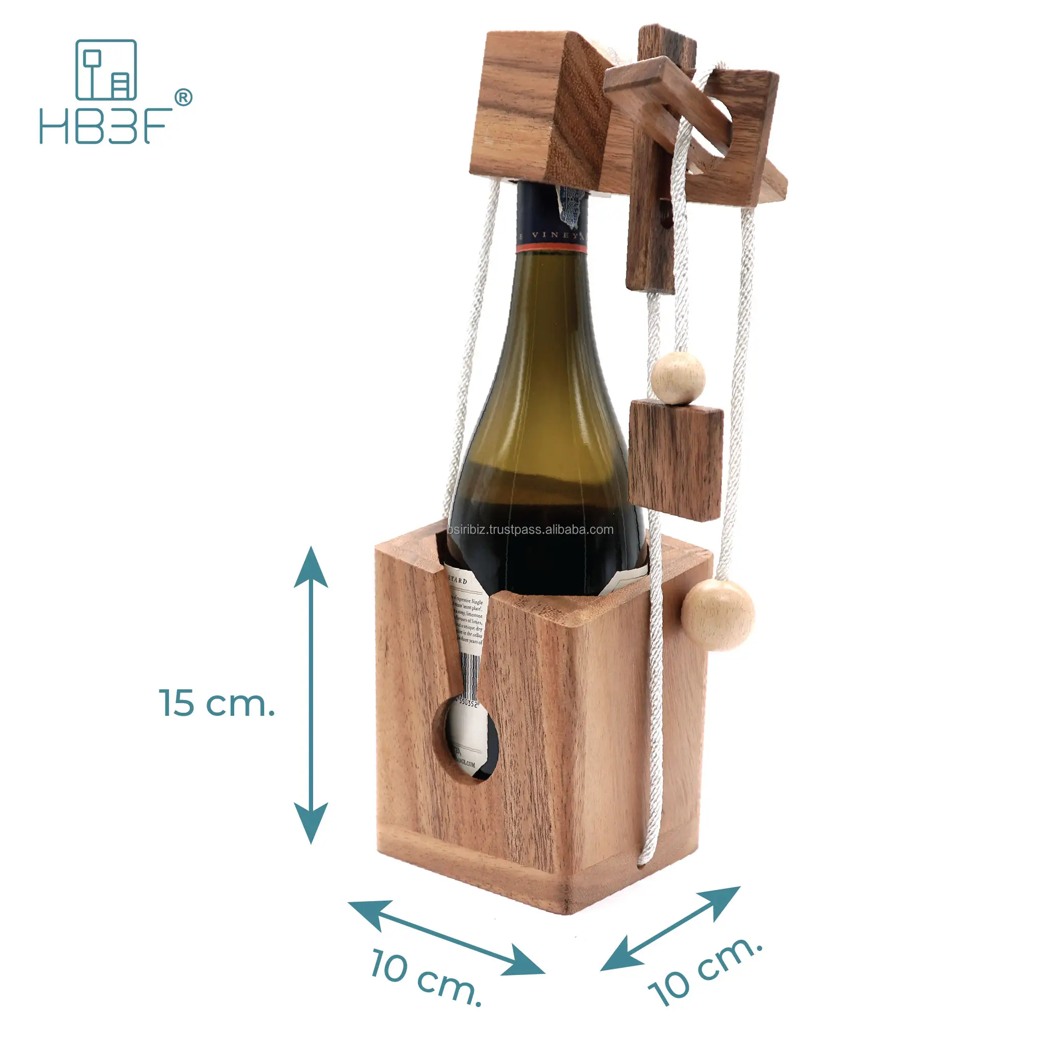 Ideas de nuevos productos 2023 Rompecabezas de botellas de vino regalos de navidad regalos novedosos Rompecabezas de vino de madera productos hechos a mano juguetes de cocina