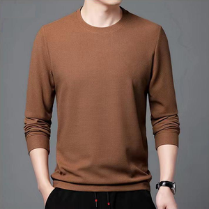 Sweat-shirt en molleton 100% coton, style streetwear, couleur unie, coupe ample, col rond, doublé en polaire, épaissi, pour homme - Product Image 1