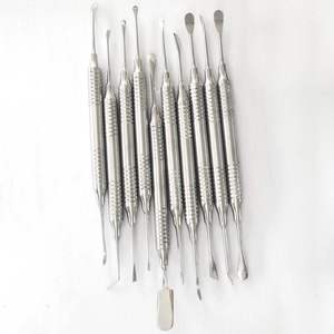 Stainless Steel Dental Periosteal Elevator Kit 10 Pcs Double-Ended Surgical <b>Instruments</b> for Implant Periodontal By Grip Surgical - Product Image 6