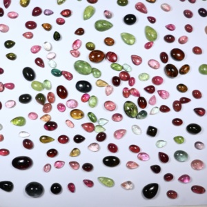 Natural Multi Tourmaline Cabochon 1200 Carat Lot Mixed Shapes Loose for Jewelry Making Wholesale PANJSHIR GEMS INTERNATIONAL - Product Image 5