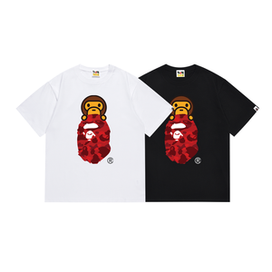 Men Designer Ape T-Shirt Loose <b>Animal</b> Print Casual Short Sleeve Top - Product Image 5