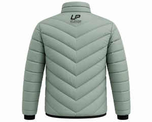 Custom Men's Lightweight <b>Quilted</b> Puffer Jacket Insulated <b>Winter</b> Zip-Up Outdoor Casual Polyester Coat OEM ODM Manufacturer - Product Image 4