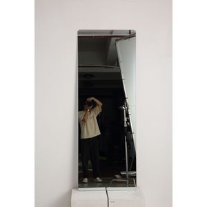 Specchio da Parete di Alta Qualità in Vetro da 5mm, 165x60cm, con Angoli Arrotondati per Soggiorno, Camera da Letto, Guardaroba, con Foro per Appendere - Product Image 1