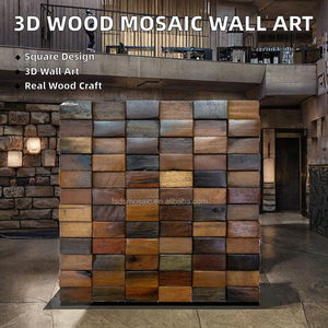 New Design European Wave Texture Grey Marble Mosaic Interior Wall <b>Backsplash</b> Navy Blue Metal Mosaic <b>Tile</b> - Product Image 6