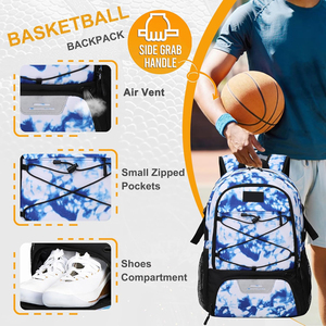 Printed Stylish Sublimation Shinny Lightweight Custom Color Logo Multiple Pockets Football <b>Backpack</b> - Product Image 3
