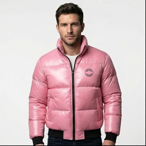 Veste matelassée en toile de haute qualité pour femmes et hommes, imperméable, design bulle d'hiver, personnalisable, style moto et motard - Product Image 1