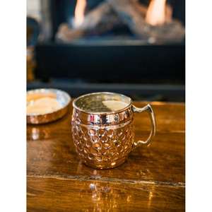 Taza Moscow Mule de Cobre 100% Pulido con Diseño Martillado, OEM ODM Personalizable, Ecológica, Retención de Calor/Frío, Apta para Lavavajillas y Microondas - Product Image 4