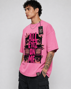 Camiseta Personalizada para Hombre, Corte Ajustado, 100% Algodón, Lavado Ácido, Estilo Urbano, Transpirable, Ecológica, de Alta Calidad - Product Image 2