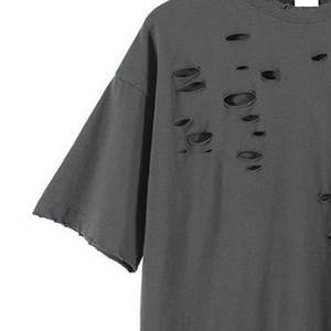 Camiseta Distressed de Alta Calidad para Hombre, Estampado Personalizado, Corte Holgado, Ropa Casual Transpirable, Nuevo Diseño, Camisetas Distressed Personalizadas - Product Image 4
