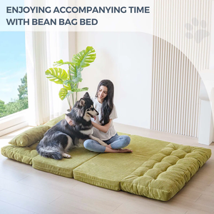 Sofá Cama Rectangular Convertible para Sala de Estar, Relleno de Espuma de Alta Densidad, Tapizado en Corduroy, Lujoso, Hecho en Vietnam, Modelo MD05 - Product Image 6