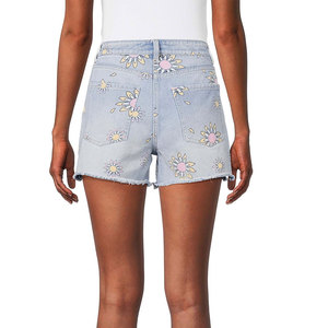 Shorts de Mezclilla para Mujer, Diseño Personalizado, Sexy, Cintura Baja, con Flecos, Pantalones Cortos de Mezclilla, Venta al Por Mayor, Shorts de Mezclilla para Mujer, Verano - Product Image 3