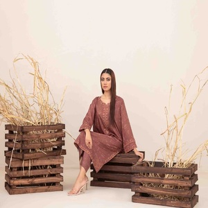 Salwar Kameez pakistaní de marca para niñas, trajes bordados listos para usar, Trajes cosidos indios, venta completa - Product Image 3