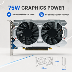 Nouvelle carte graphique GTX <span class=keywords><strong>750</strong></span> <span class=keywords><strong>Ti</strong></span> 4 Go GDDR5 128 bits pour jeux avec double ventilateur pour ordinateur de bureau PCI Express 3.0 DirectX 12 - Product Image 6