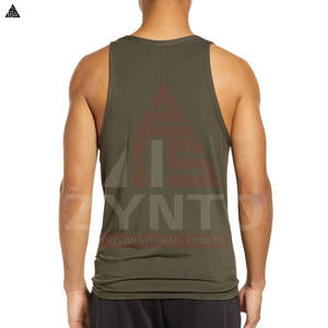 Nuevo diseño de ropa deportiva, camiseta sin mangas de corte regular para gimnasio, para hombre, para verano, al mejor precio, de secado rápido. - Product Image 2