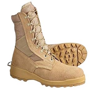 Botas Tácticas de Seguridad para Hombre Color Verde Coyote y Arena, de Goma con Cordones, Transpirables y de Caña Alta, Hechas en India - Product Image 1