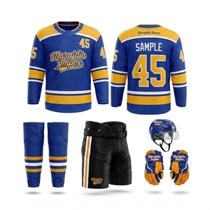 Nuevo Uniforme de Hockey sobre Hielo en Venta, 100% Poliéster, con Logotipo Personalizado, para Uso Casual y Deportivo - Product Image 1