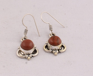 Natural Sunstone <b>Earrings</b> <b>925</b> Sterling <b>Silver</b> Handmade Jewelry Supplier Wholesale Round Sunstone Gemstone Drop <b>Earrings</b> Women - Product Image 2