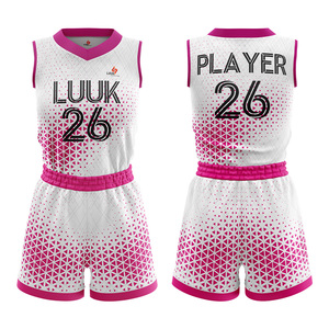 Ensemble d'uniformes de basketball sans manches personnalisés LUUK, sublimés, respirants, 100 % polyester, unisexe adulte, toutes saisons, vêtements d'équipe - Product Image 1