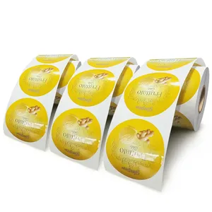 Autocollants en vinyle imperméables imprimés sur mesure pour l'emballage des bouteilles, étiquettes transparentes en PP pour bocaux, autocollants durables avec logo - Product Image 2