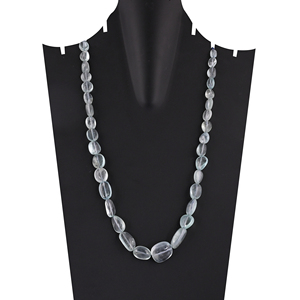 Collier classique fait main en perles d'aigue-marine naturelle, bijoux de mode en pierres précieuses authentiques, vente en gros, unisexe - Product Image 3