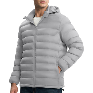High Quality gary Color Customized Puffer <b>Jacket</b> Unisex Breathable Windproof Casual Wear Men Puffer <b>Jacket</b> For Winter <b>jacket</b> - Product Image 6