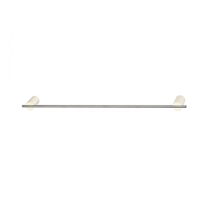 Porte-serviettes de salle de bain moderne en acier inoxydable avec étagère de rangement, fixation murale - Product Image 1