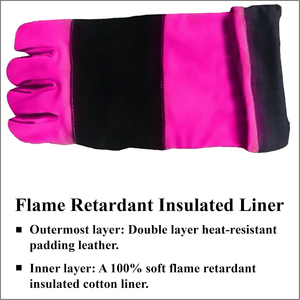 Guantes de Soldadura TIG Industriales con Logotipo Personalizado, Resistentes al Agua, de Cuero de Alta Calidad, Guantes de Seguridad para Soldador - Product Image 5
