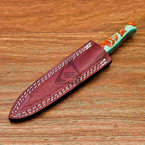 Nueva Llegada en Stock: Cuchillos de Hoja Fija DIY de Alta Calidad con Mango de Madera, OEM, Acero Inoxidable y Damasco Personalizado - Product Image 2