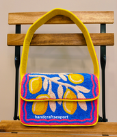 Sac à bandoulière pour femme, artisanal, de luxe, style bohème, perlé, tendance, léger, brodé, robuste, sûr, écologique, portable