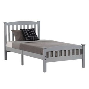Struttura letto singolo moderna verticale grigia, misura twin, realizzata in pino - Codice sostitutivo 80721709 - Product Image 2