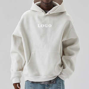 Vente en gros de sweats à capuche noirs Hip Hop, logo personnalisé, unisexe, en tissu French Terry, imprimé sur mesure, de haute qualité, surdimensionné - Product Image 1