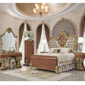 Juego de Muebles de Dormitorio de Madera Estilo Victoriano Personalizado, Juego de Cama de Lujo con Cabecera Acolchada y Cómoda, Último Modelo de Dormitorio de Madera en el Reino Unido - Product Image 1