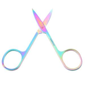 Ciseaux chirurgicaux Morje en acier inoxydable arc-en-ciel, 9 cm, pointe incurvée, instrument de coupe manuel de précision - Product Image 1