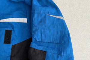 Custom Logo Work <b>Jacket</b> <b>Men</b> Industrial Construction Uniform Blue Black Workwear <b>Jacket</b> With <b>Reflective</b> Stripe - Product Image 5