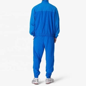 Conjunto Deportivo para Hombre, Chaqueta Cortavientos Azul con Cierre Completo y Pantalones Jogger, Ropa Deportiva Transpirable de Punto, Estilo Urbano - Product Image 6