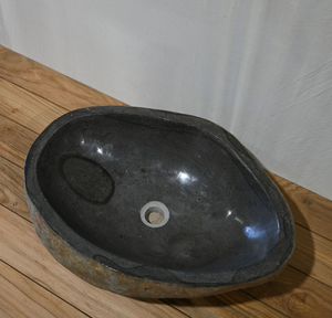 Lavabo de Piedra Natural de Lujo, Forma Redonda, 40 cm, Ecológico, Construcción Contemporánea y Duradera - Product Image 2