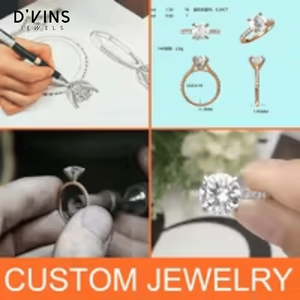 Bijoux D'vins : Diamant de laboratoire CVD taille brillant 1,5 carat, couleur D, HPHT, excellent rapport qualité-prix, cadeau de Noël - Product Image 6