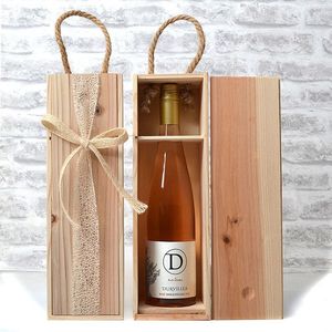 Boîte à vin en bois massif pour l'emballage et le stockage de bouteilles de vin de qualité supérieure, cadeaux d'entreprise et célébrations personnalisées - Product Image 3
