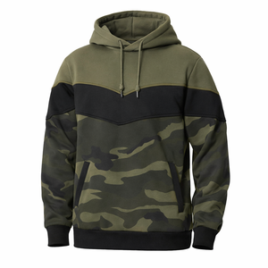 Nouveautés tendance : Sweat à capuche d'hiver éco-responsable de qualité, manches longues, multi-panneaux, marque SPORTEX WEARS, fermeture éclair, pour homme - Product Image 1