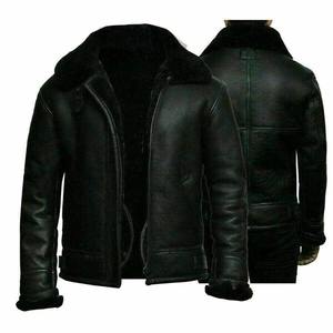 Blouson Bomber Unisexe en Cuir d'Agneau Véritable pour Homme, Collection Automne 2025, Style Urbain, Col Rabattu, Coupe-Vent, Logo Personnalisé sur le Devant - Product Image 6