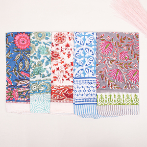 Pañuelo Cuadrado de Algodón Premium de Lujo con Estampado de Bloques Vibrante y Colorido, Accesorio de Pelo y Muñequera de Moda, Suave para la Piel, para Todos - Product Image 2