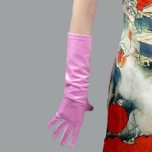 Gants longs en velours extensible pour soirée opéra, style Charleston, 40 cm - Product Image 4